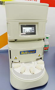 鈴茂器工、新型自動シャリ切り機上市 樹脂製ドラムで作業性向上 鈴茂器工、新型自動シャリ切り機上市 樹脂製ドラムで作業性向上