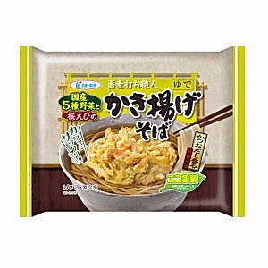 冷凍 蕎麦打ち職人 国産5種野菜と桜えびのかき揚げそば 発売 加ト吉 日本食糧新聞電子版