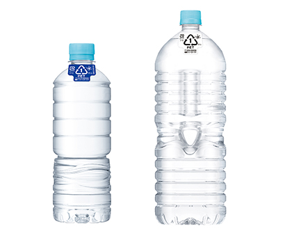 ラベルレス商品「アサヒ　おいしい天然水ラベルレスボトル」など、環境配慮へのイノベーションも進む