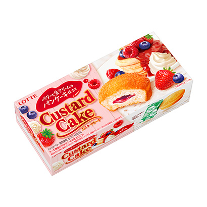 カスタードケーキ ベリーと生クリームのパンケーキ仕立て 発売 ロッテ 日本食糧新聞電子版