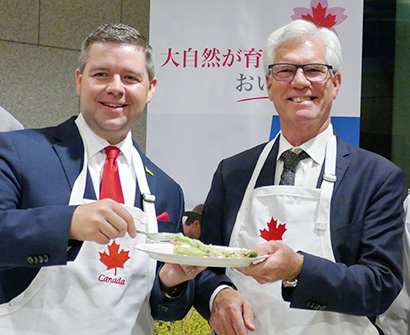 カナダ大使館、カナダ産食品販売促進を図り、レセプション開催