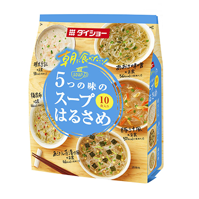 朝に食べたい5つの味のスープはるさめ」発売（ダイショー） - 日本食糧 ...