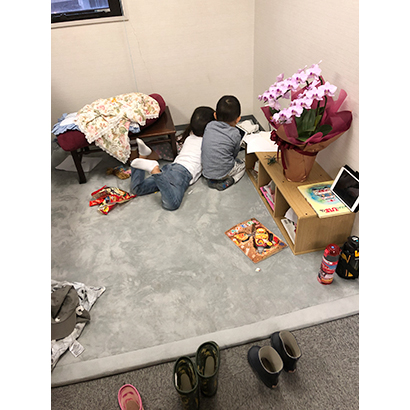 社長室内のキッズルーム