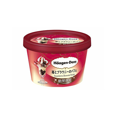 「ハーゲンダッツ ミニカップ 苺とブラウニーのパフェ(期間限定)」発売(ハー…