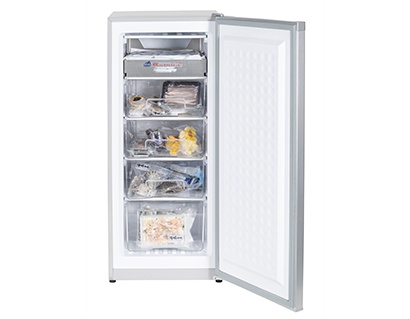今春発売予定の家庭用冷凍機「マジック2000」わずか数分で食材の熱を除去し冷却するので、食材の細胞が破壊されにくく鮮度が保てる