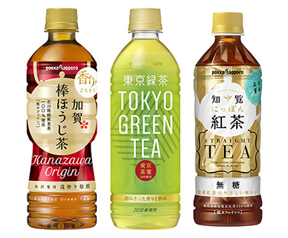 茶系飲料特集：ポッカサッポロフード＆ビバレッジ　国産素材無糖茶を強化