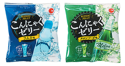 コンニャクゼリー特集：アイエー・フーズ　炭酸飲料テイスト20～30％増見込む