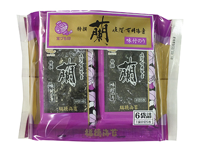 海苔特集：福徳海苔　「特撰蘭6袋詰味付のり」新発売