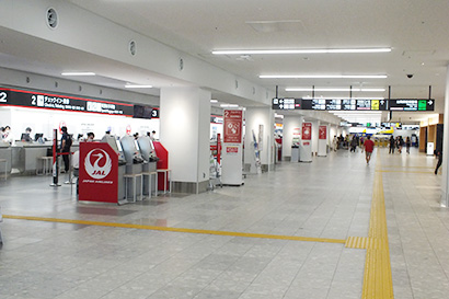 移動客が激減した福岡空港（8月）