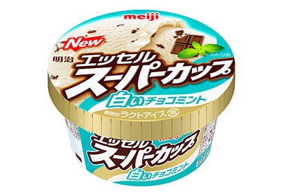 酪農乳業夏季特集：明治「明治　エッセル　スーパーカップ　白いチョコミント」