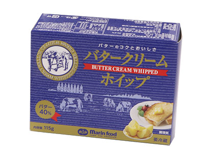 酪農乳業夏季特集：マリンフード「バタークリームホイップ115g」