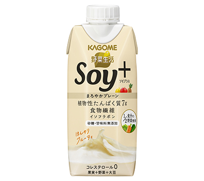 プロテイン・高タンパク質商品特集：カゴメ　豆乳入り「Soy＋」好調