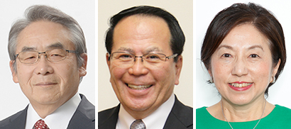 左から網田日出人氏、上田真氏、藤原恵子氏