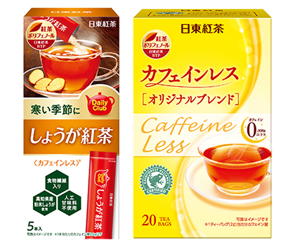紅茶特集：三井農林　BTP・カフェインレスを訴求