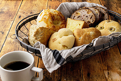 「置きカフェプラン」で提供するパン