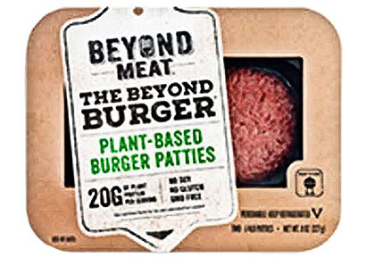 1　Beyond Meat社のエンドウマメタンパクを使ったハンバーガーパテ