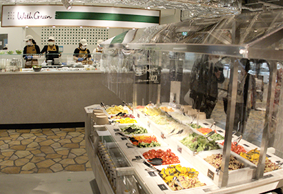 サラダバーやサラダボウル専門店をはじめ、サラダ＋関連商品の総合提案で食事バランスをサポート