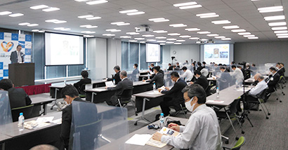 総会は東京に本社を置く会員に参加を限定して開催。当日の発表内容は全会員とDVDで共有する