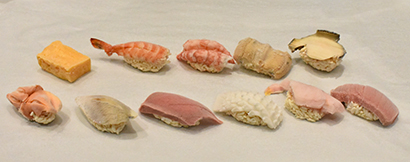 「アートロックフリーザー」で凍結した寿司