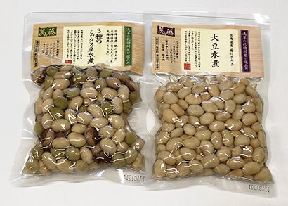 北海道産の水煮豆はスープ、サラダ、マリネ、パスタなどに幅広く利用できる