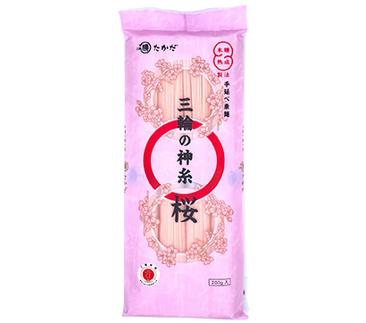 マル勝高田商店、「三輪の神糸 桜200g」発売 “桜香る”限定そうめん