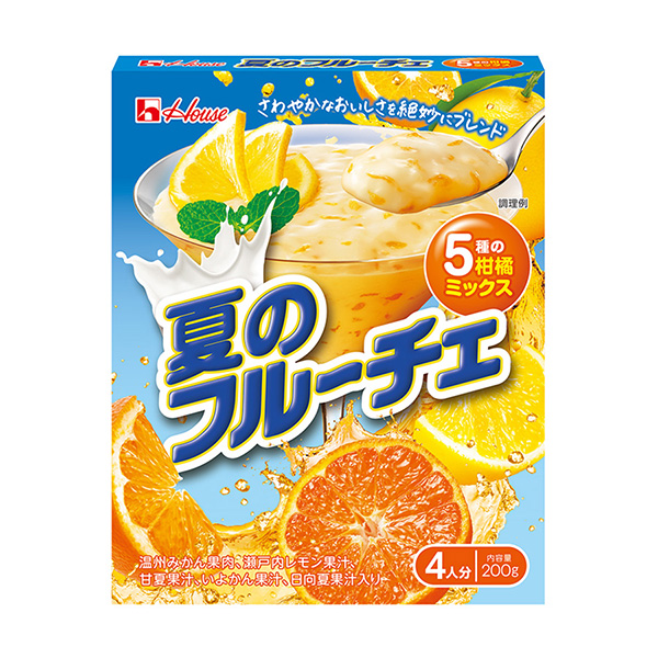 「夏のフルーチェ 5種の柑橘ミックス」発売（ハウス食品）