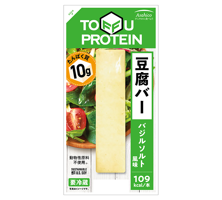 6月に発売した「豆腐バー　バジルソルト風味」