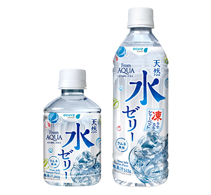 盛夏を彩る飲料特集：JR-Cross　「From AQUA天然水ゼリー」発売…