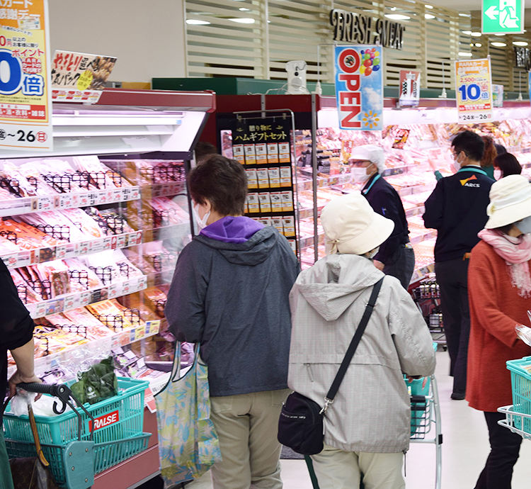 札幌市内有力スーパーの生鮮売場