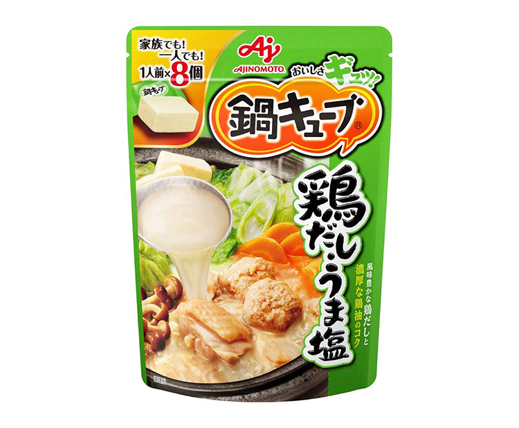 鍋物調味料特集：味の素社　「鶏だしうま塩」強化　好調「おでん本舗」改良