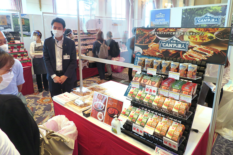 7月に開催した国分西日本による近畿エリア秋季展示商談会では、フルカテゴリーでの提案を展開した