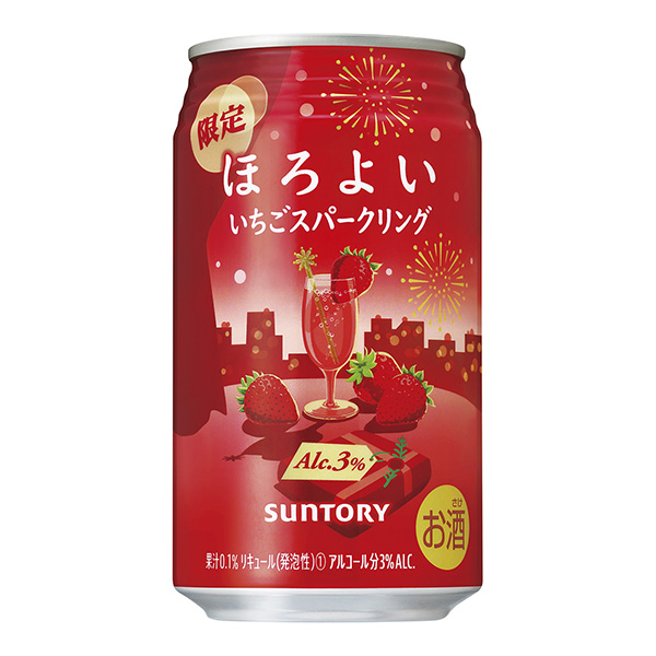 ほろよい ＜いちごスパークリング＞（サントリー）2022年12月6日発売