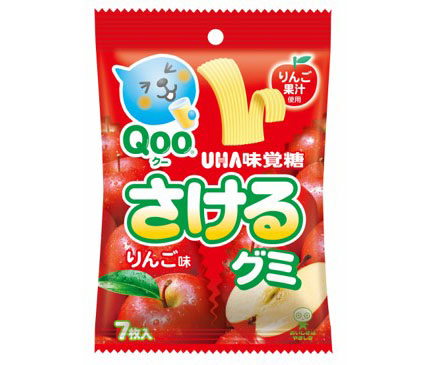 UHA味覚糖、さけるグミコラボ第2弾 「さけるグミ Qoo りんご味」先行