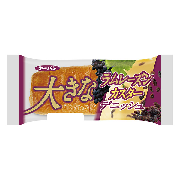 大きな＜ラムレーズンカスター＞デニッシュ（第一屋製パン）2023