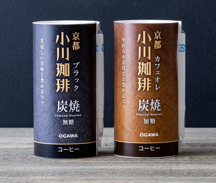 コーヒー・コーヒー用クリーム特集：小川珈琲　「炭焼珈琲」にカートカン2品