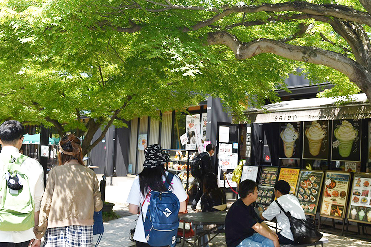 名古屋城 金シャチ横丁で名古屋メシを楽しむ観光客