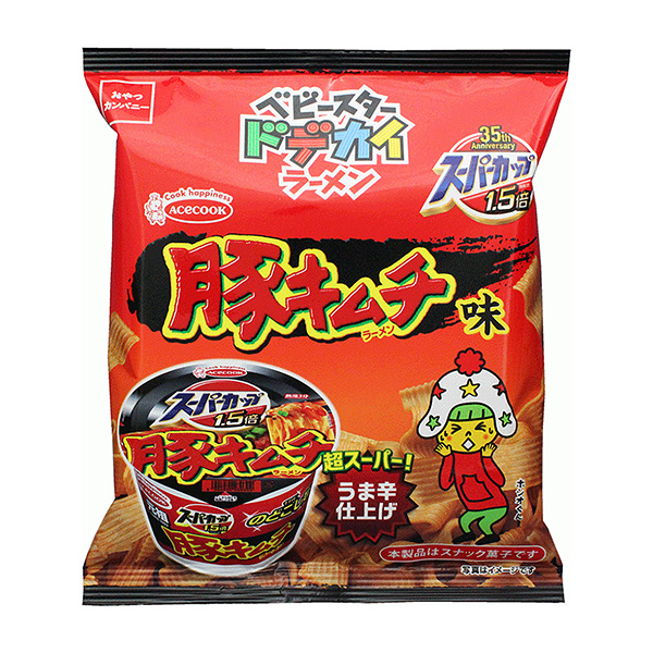 ベビースタードデカイラーメン ＜エースコック 豚キムチ味＞（おやつ 