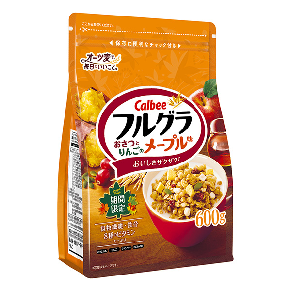 フルグラ　＜おさつとりんごのメープル味＞（カルビー）2023年8月28日発売