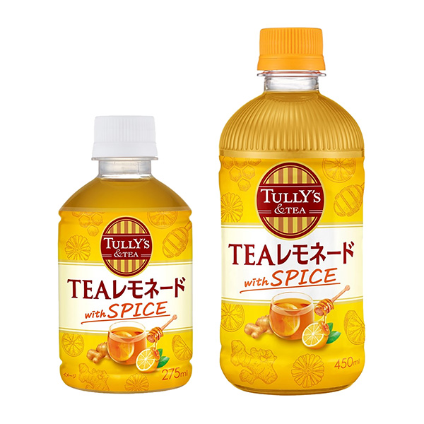 TULLY’S＆TEA　＜TEAレモネード　with　SPICE＞（伊藤園）…