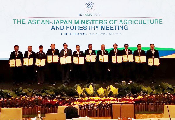 日ASEAN農相会合、みどり協力プラン採択　地域の食料安保に貢献