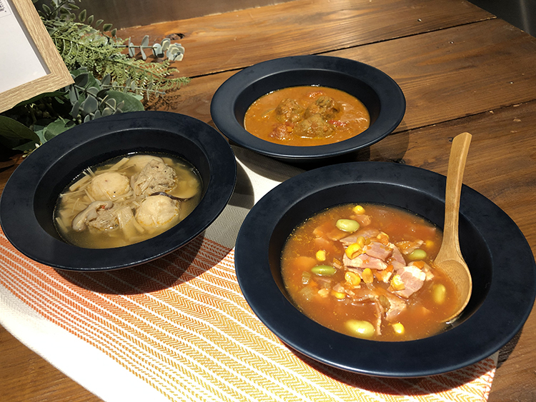 ユーザーの声をもとに生まれた3種の冷凍スープ