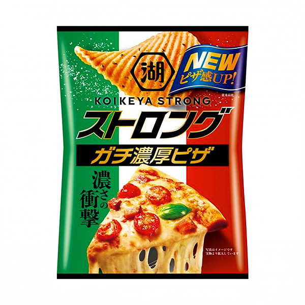 湖池屋ストロングポテトチップス　＜ガチ濃厚ピザ＞（湖池屋）2024年1月8日…