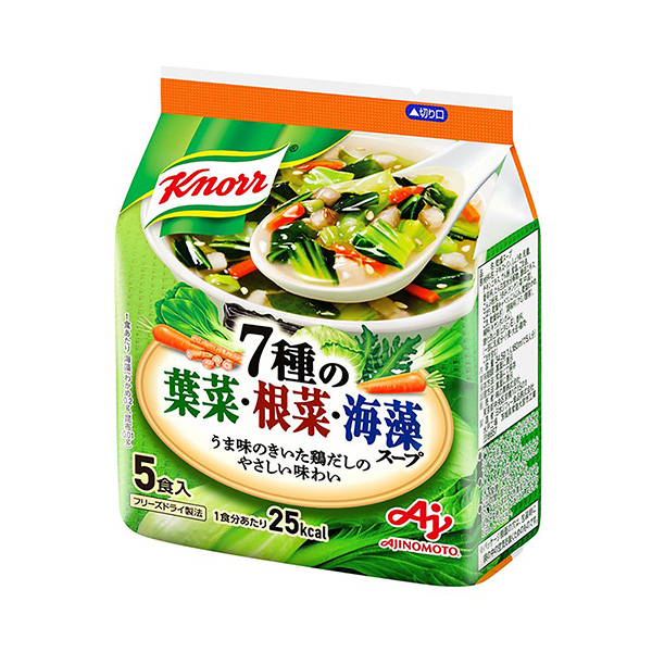 クノール＜7種の葉菜・根菜・海藻 スープ＞（味の素）2024年2月17日発売