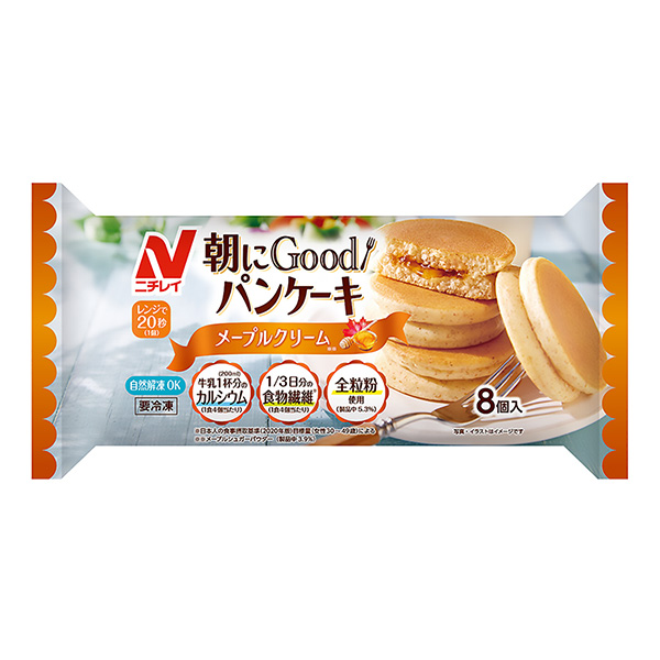 朝にGood！パンケーキ　＜メープルクリーム＞（ニチレイフーズ）2024年3…