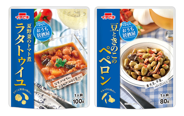 イチビキ、「おうち居酒屋」で夏に合うつまみパウチ惣菜2品発売