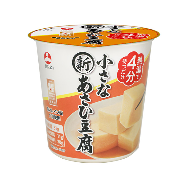 カップ小さな新あさひ豆腐　液体調味料付（旭松食品）2024年3月1日発売