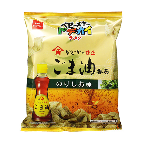 ベビースタードデカイラーメン　＜かどやの純正ごま油香るのりしお味＞（おやつカ…