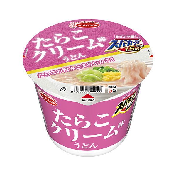 スーパーカップ　1.5倍　＜たらこクリーム味うどん＞（エースコック）2024…