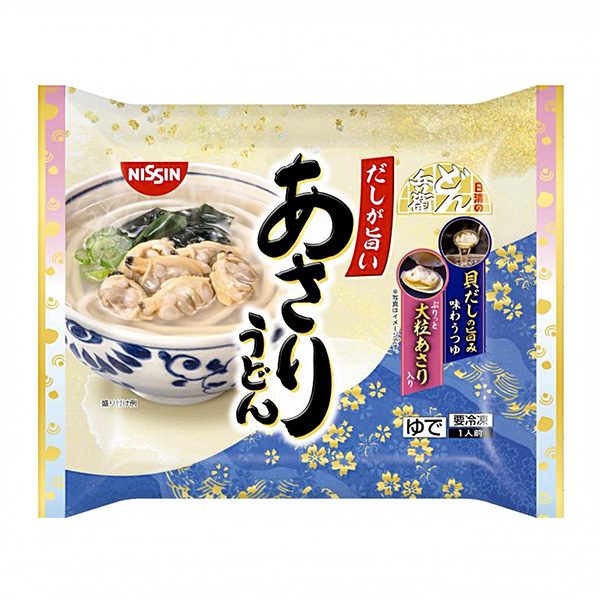 冷凍　日清のどん兵衛　＜あさりうどん＞（日清食品冷凍）2024年3月1日発売