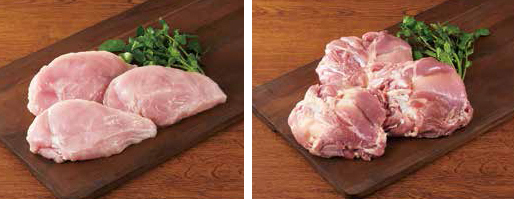 ニチレイフレッシュ　純国産鶏種「純和鶏」　規格＝2kg×6袋など　ここがスゴイ＝いいとこ取り（鶏）の味、品質